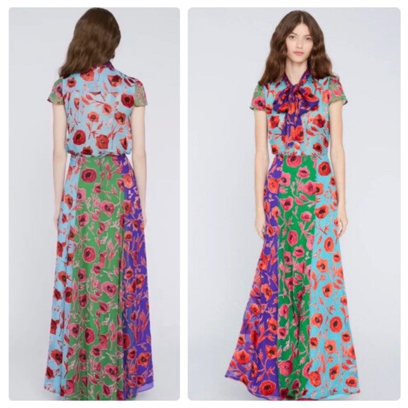 ALICE + OLIVIA Aquinnah Panneled Maxi Skirt - Picture 3 of 13